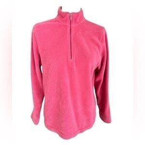 L.L. Bean quarter zip fleece sweatshirt jacket